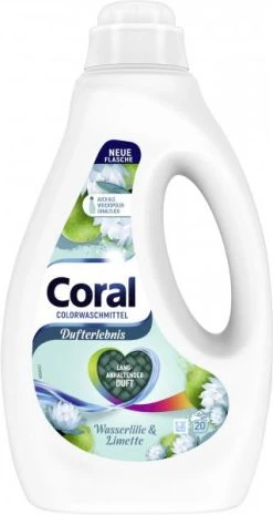 Coral Colorwaschmittel Flüssig Dufterlebnis Wasserlilie & Limette