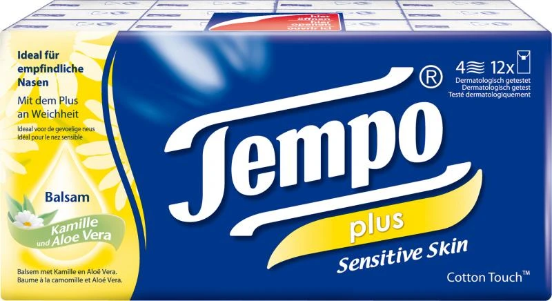 Tempo Taschentücher Soft & Sensitive 3 Tempo Taschentücher Soft & Sensitive