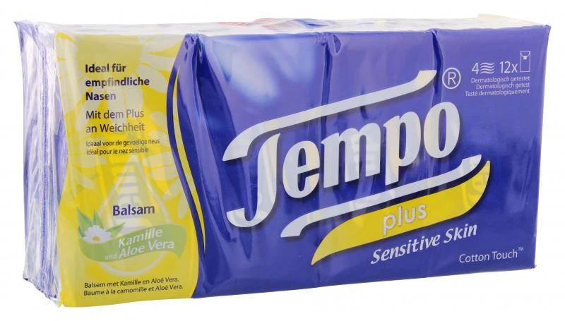 Tempo Taschentücher Soft & Sensitive 4 Tempo Taschentücher Soft & Sensitive – Bild 2
