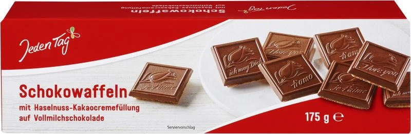 Jeden Tag Schokowaffeln Vollmilch 3 Jeden Tag Schokowaffeln Vollmilch