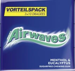 Airwaves Menthol & Eucalyptus Kaugummi Zuckerfrei