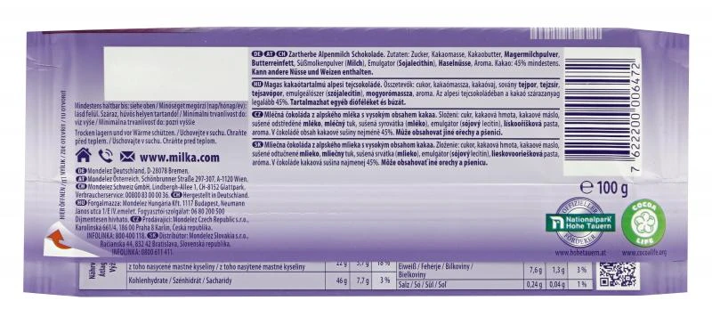 Milka Tafel Zartherb – Bild 2