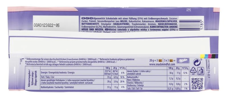 Milka Tafel Erdbeer-Joghurt – Bild 3