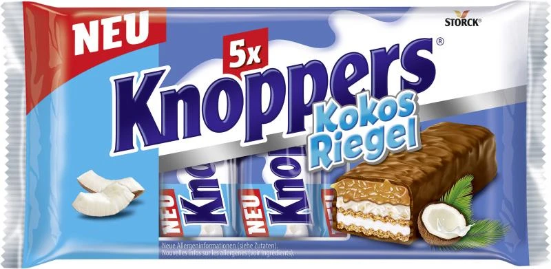 Knoppers Kokosriegel 3 Knoppers Kokosriegel