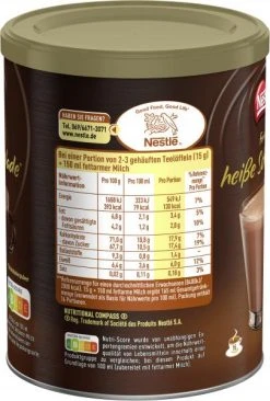 Nestlé® Nestlé Feinste Heiße Schokolade 8 Nestlé® Nestlé Feinste Heiße Schokolade -Bünting Tee-Shop 4502090017 7613037001297 03