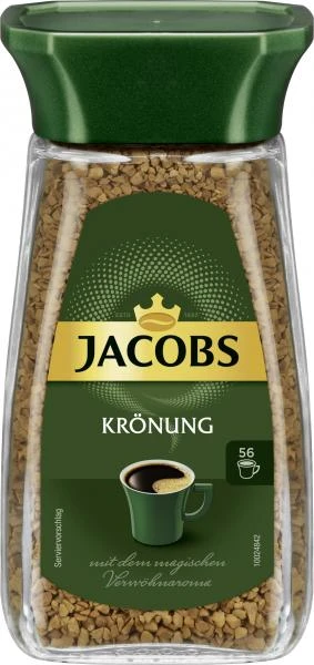 Jacobs Löslicher Kaffee Krönung, Instant Kaffee 3 Jacobs Löslicher Kaffee Krönung, Instant Kaffee