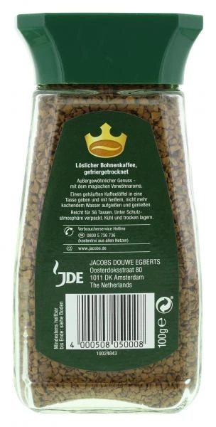 Jacobs Löslicher Kaffee Krönung, Instant Kaffee 4 Jacobs Löslicher Kaffee Krönung, Instant Kaffee – Bild 2