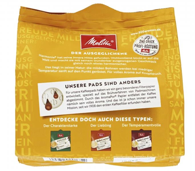 Melitta Kaffee Melitta Harmonie Mild Kaffeepads – Bild 3