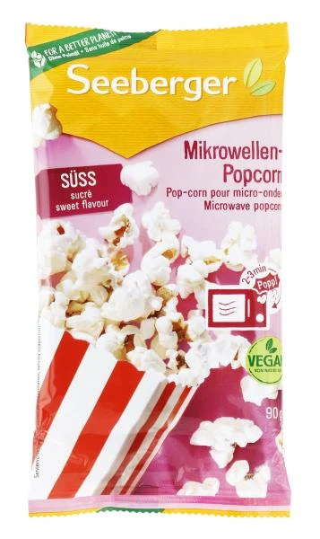 Seeberger Mikrowellen Popcorn Süß