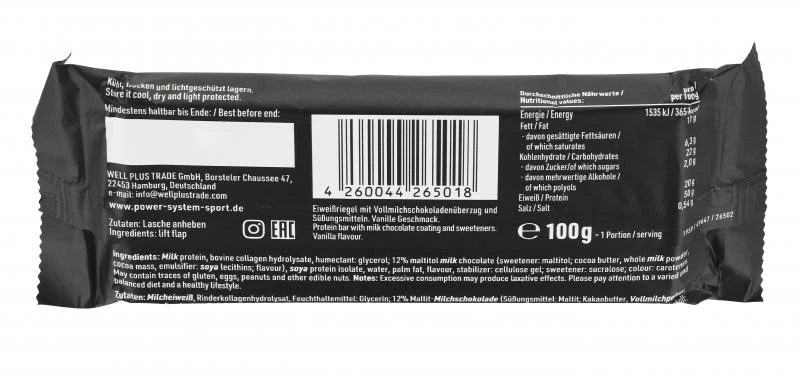 Power System 50% Protein Big Block Vanille Geschmack – Bild 2