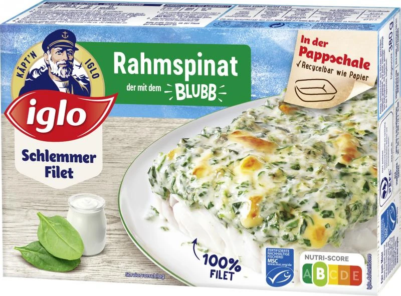 Iglo Schlemmer Filet Rahmspinat 3 Iglo Schlemmer Filet Rahmspinat