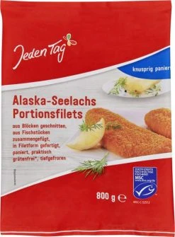 Jeden Tag Alaska-Seelachsfilet Paniert