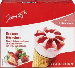 Jeden Tag Erdbeer-Hörnchen