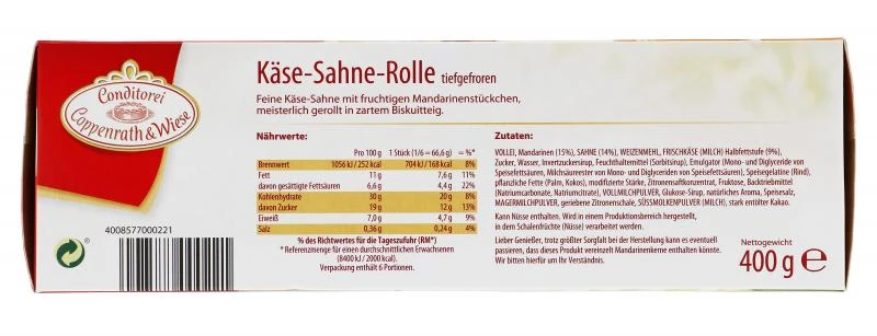 Coppenrath & Wiese Sahne-Rolle Käse-Sahne Mit Mandarinen – Bild 2