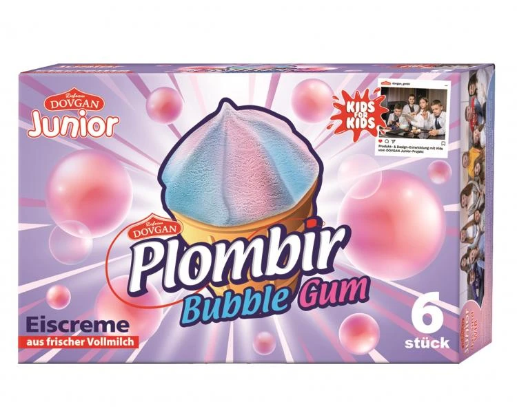 Dovgan Plombir Bubble Gum Eiscreme Mit Kaugummigeschmack
