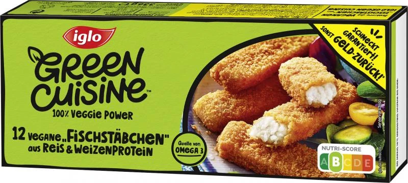 Iglo Green Cuisine Vegane 'Fischstäbchen' Aus Reis Und Weizen