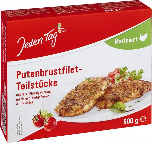 Jeden Tag Puten-Brustfilet Teilstücke Mariniert 3 Jeden Tag Puten-Brustfilet Teilstücke Mariniert