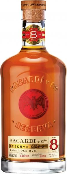 BACARDÍ Bacardi Reserva Ocho Años 8Y Rum